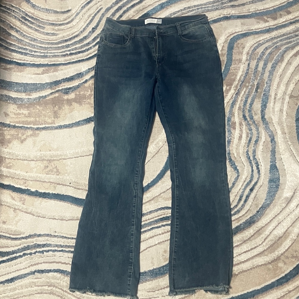 Angels Dark Blue Flare Jeans